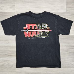 STAR WARS Boys Black Skywalker Graphic Tshirt Size 7